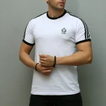 تی شرت ورزشی سه نواره سفید سارزی