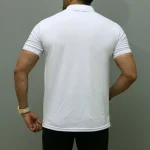 پولوشرت آستین کوتاه مردانه سفید سارزی - Image 4