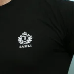 تی شرت ساده مشکی سارزی - Image 6