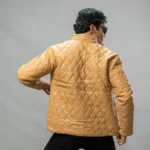 کت چرم مردانه 4030 کرم سارزی - Image 6