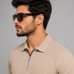 پیراهن 2مراکشی (زیپ سفید) رنگ کرم - Image 2