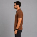 پیراهن 2مراکشی (زیپ سفید) رنگ قهوه ای تیره - Image 3