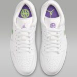 SARZI-JORDAN-AIR-JORDAN-1-LOW-SE-QUAI54-IR2367 - سفید (Beyaz)/سبز کی‌لایم (Key Lime)/بنفش اکشن گریپ (Action Grape) - SARZI-JORDAN-AIR-JORDAN-1-LOW-SE-QUAI54-IR2367-100 - 5