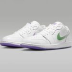 SARZI-JORDAN-AIR-JORDAN-1-LOW-SE-QUAI54-IR2367 - سفید (Beyaz)/سبز کی‌لایم (Key Lime)/بنفش اکشن گریپ (Action Grape) - SARZI-JORDAN-AIR-JORDAN-1-LOW-SE-QUAI54-IR2367-100 - 6
