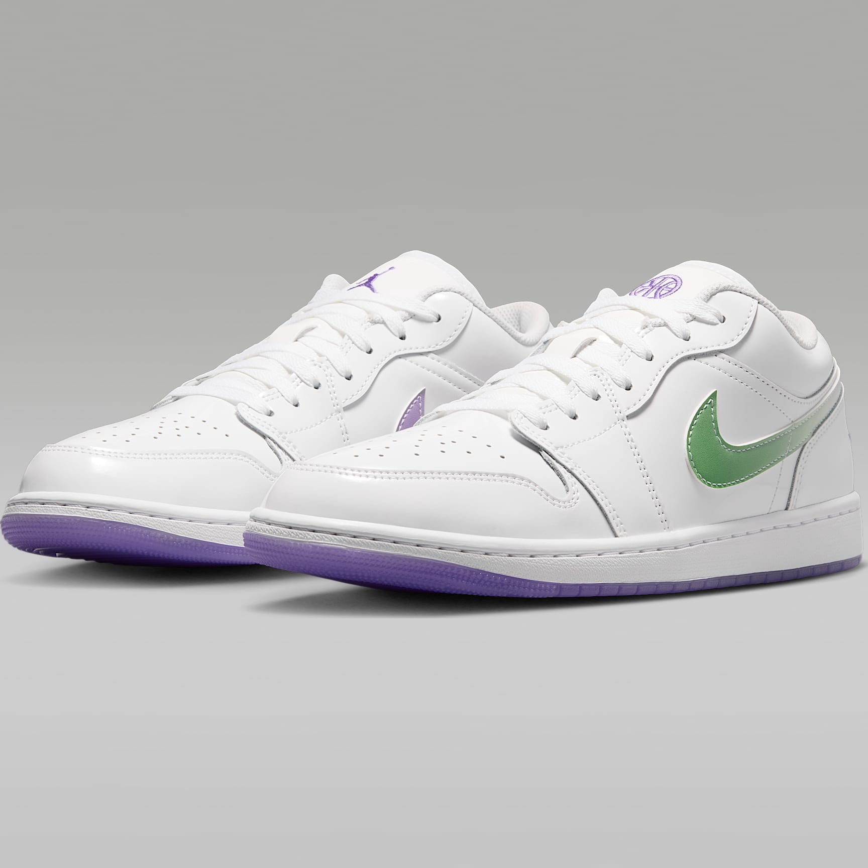 SARZI-JORDAN-AIR-JORDAN-1-LOW-SE-QUAI54-IR2367 - سفید (Beyaz)/سبز کی‌لایم (Key Lime)/بنفش اکشن گریپ (Action Grape) - SARZI-JORDAN-AIR-JORDAN-1-LOW-SE-QUAI54-IR2367-100 - 6