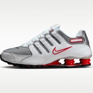 SARZI-NIKE-SHOX-NZ-378341 - سفید/قرمز اسپرت/خاکستری/نقره‌ای متالیک - SARZI-NIKE-SHOX-NZ-378341-104 - 1
