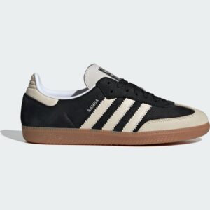 SARZI-ADIDAS-SAMBA-OG-W - مشکی و سفید مرواریدی و نقره‌ای متالیک IE5836 - IE5836 - 1