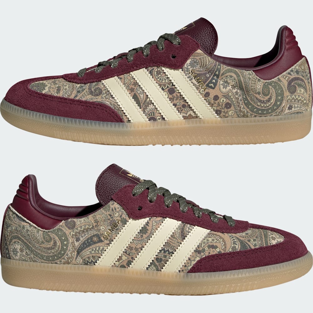 SARZI-ADIDAS-SAMBA-OG-X-LIBERTY-LONDON - زرشکی و کرم وانیلی و زیتونی KH9802 - KH9802 - 7