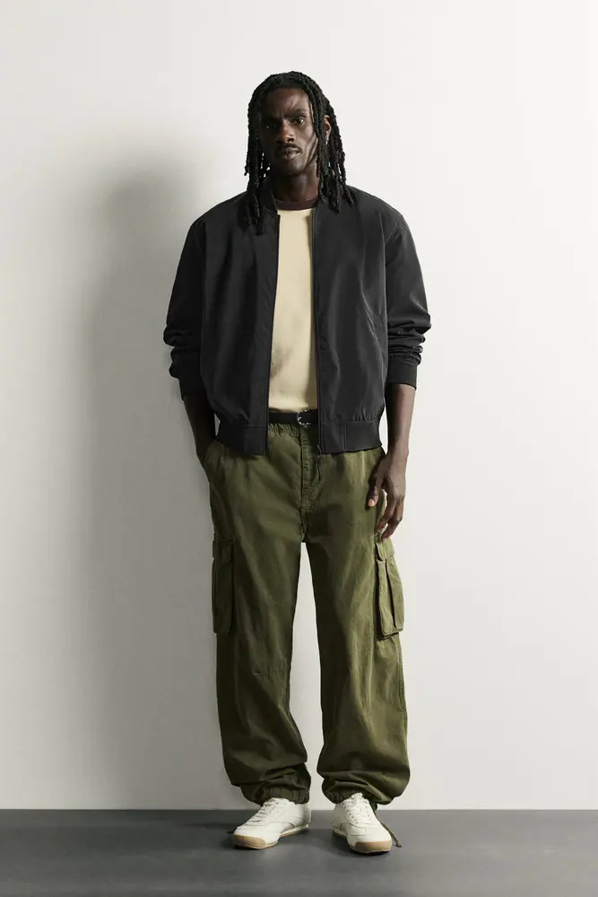 کاپشن و کت زارا مردانه مدل TECHNICAL BOMBER JACKET کد