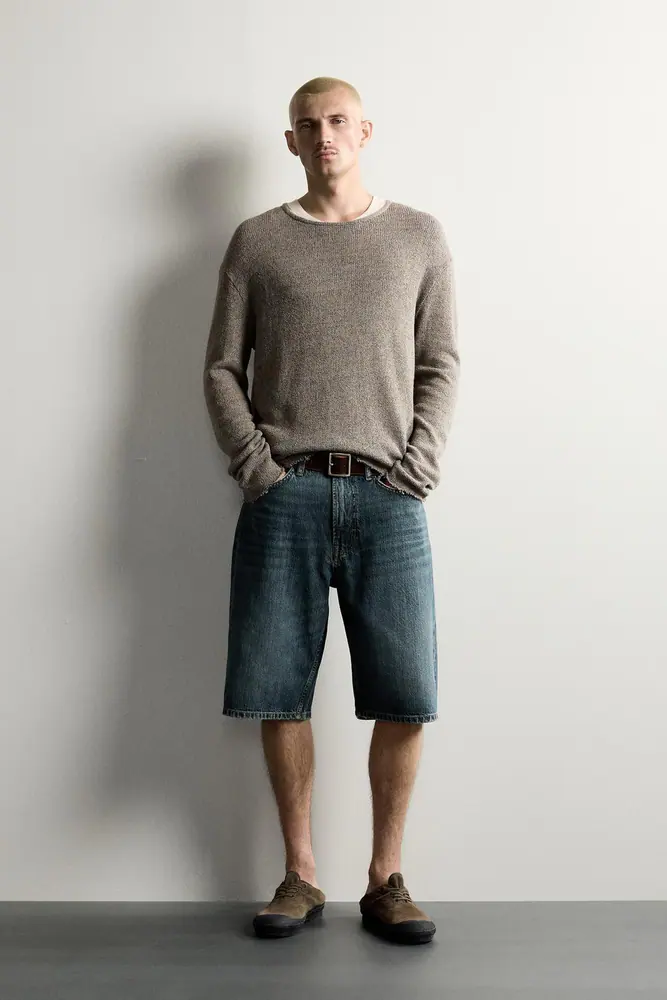شلوار زارا مردانه مدل RELAXED FIT KNIT T SHIRT کد