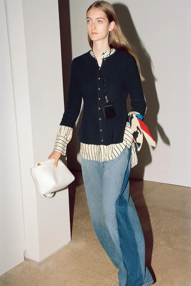 کاپشن و کت زارا زنانه مدل PEPLUM KNIT CARDIGAN کد