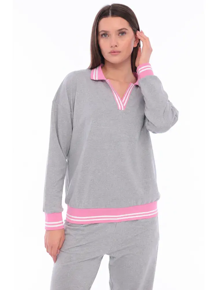 LCW-8537 - 74 - Gri - Gri Melanj - 8537 - 74 - Gri - S000578791 - 5